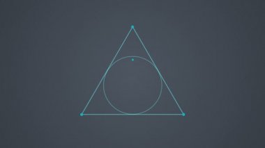 Çözüm, sonuç çemberi diyagramı akış şeması, dört daire. (alfa dahil)