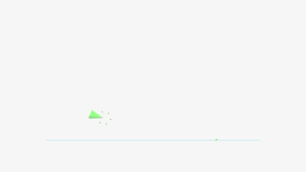 Animación de caja de solución de rectángulo de forma de ventilador cuatro, plantilla de animación de presentación (incluido alfa ) — Vídeos de Stock