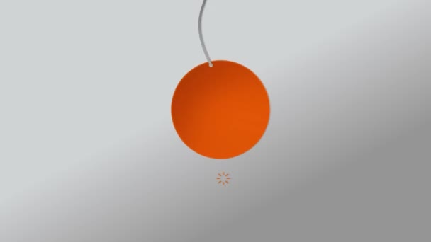 Chute d'un cercle d'animation, modèle d'animation de présentation (inclus alpha )