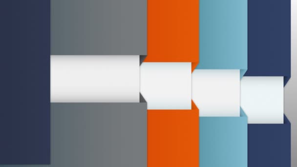 Page d'introduction rectangle de six chapitres pour la présentation, modèle powerpoint (inclus alpha )