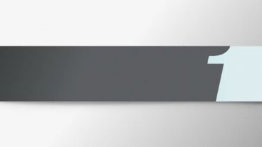 Sunum için bir bölüm sayısı çubuğu ön giriş sayfası, powerpoint şablonu (alfa dahil)