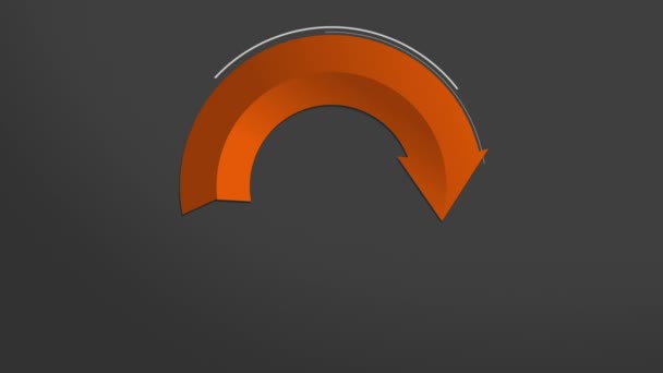 Modello Di Presentazione Di Chartpowerpoint Di Flusso Di Cerchio Di Due Freccia Incluso Alfa