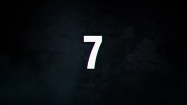 Sayı geri sayım animasyon sallamak