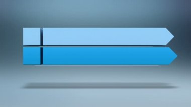 3D bar. üç kare Intro başlığı kutusunu grafik, powerpoint sunu template.version 2 (dahil Alfa)