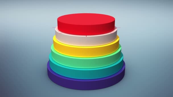 Diagramme de cylindre à six cercles pour le modèle de présentation (inclus alpha )