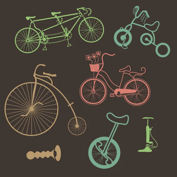 Biciclette — Vettoriale Stock