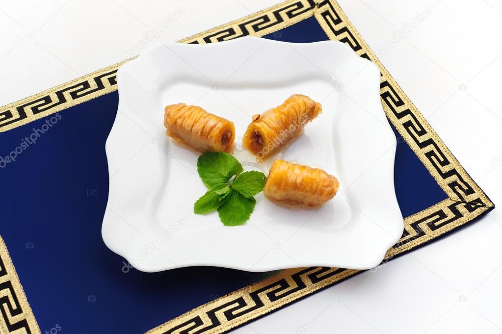 Turkish baklava, also well known as middle east sweets.