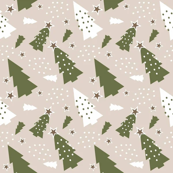 Noel ağaçlarıyla kusursuz desen
