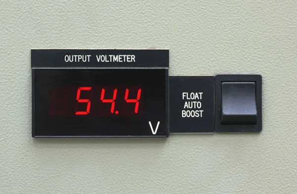 Output volt meter panal and switch — Stock Photo, Image