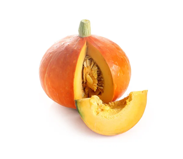 Japanese Orange pumpkin on white background — Stock Photo, Image