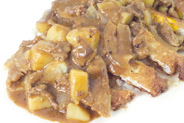 pirinç Japon tarzı ile köri