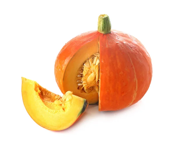 Japanese Orange pumpkin isolated on white — Stock Photo, Image