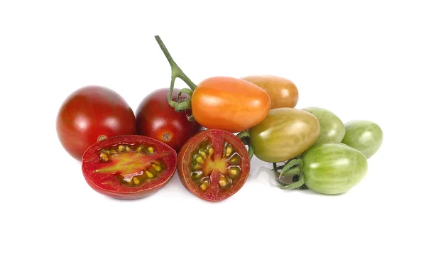 Çikolata domates veya kahverengi renk beyaz üzerine domates — Stok fotoğraf