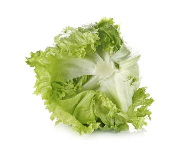 Salată verde iceberg Legume izolate pe fundal alb — Fotografie, imagine de stoc