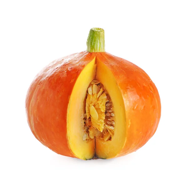 Calabaza naranja japonesa sobre fondo blanco —  Fotos de Stock