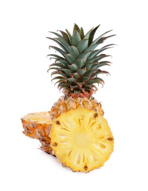 Beyaz arka plan üzerinde izole ananas ampul