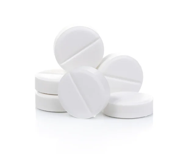 Tıp hapları beyaz arka plan üzerinde izole kapatmak