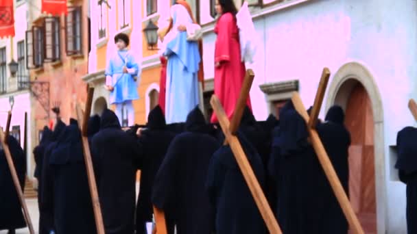 Processio Locopolitana in Slovenia — Stock Video