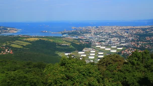 海岸线和平静的海面 — 图库视频影像