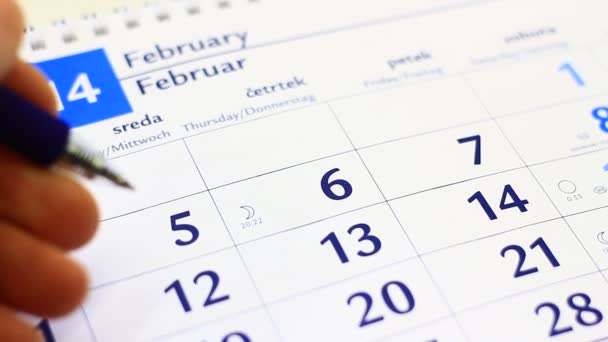 Bardzo ważną datą w kalendarzu — Wideo stockowe