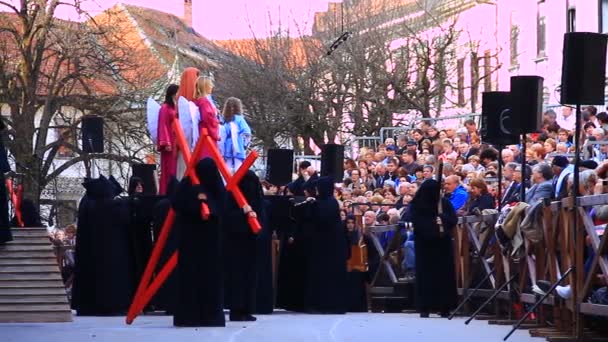 Processio Locopolitana w Słowenii — Wideo stockowe