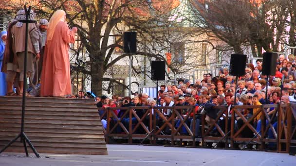 Processio Locopolitana w Słowenii — Wideo stockowe