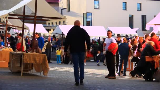 Processio Locopolitana in Slovenië — Stockvideo