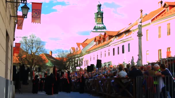 Processio Locopolitana in Slovenia — Stock Video