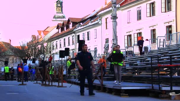 Processio Locopolitana in Slovenia — Stock Video