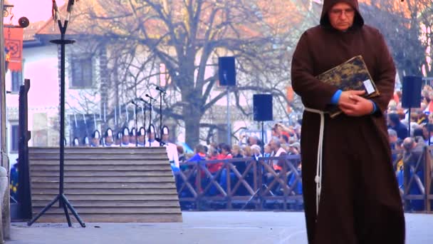 Processio Locopolitana w Słowenii — Wideo stockowe