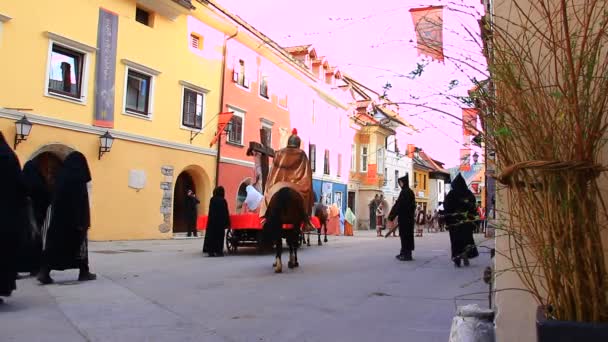 Processio Locopolitana in Slovenia — Stock Video