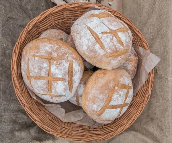 Taze Ocak ekmek sepeti — Stok fotoğraf
