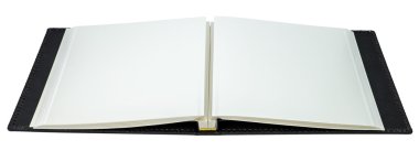 beyaz zemin üzerinde boş sayfalar kitap açıldı