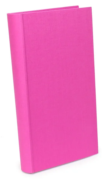 De kleur roze fotoalbums op wite backround — Stockfoto
