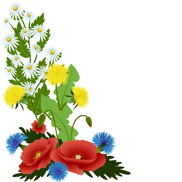 Bouquet fleurs de printemps — Image vectorielle