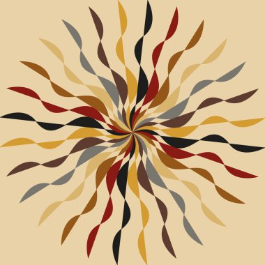 Soyut Radyal çok renkli