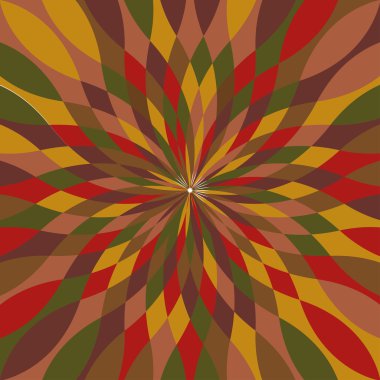 Mozaik Radyal çok renkli