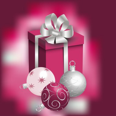 Gümüş Noel topları