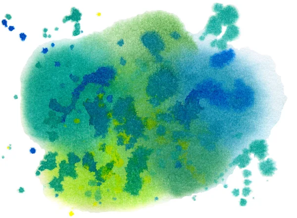 Абстрактные синие, зеленые, желтые пятна — стоковое фото