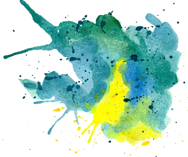 Abstrakt blau, grün, gelb — Stockfoto