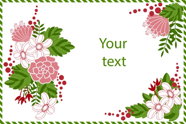 Çiçekli tebrik kartı