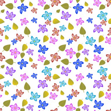 Çiçek ve yaprak deseni