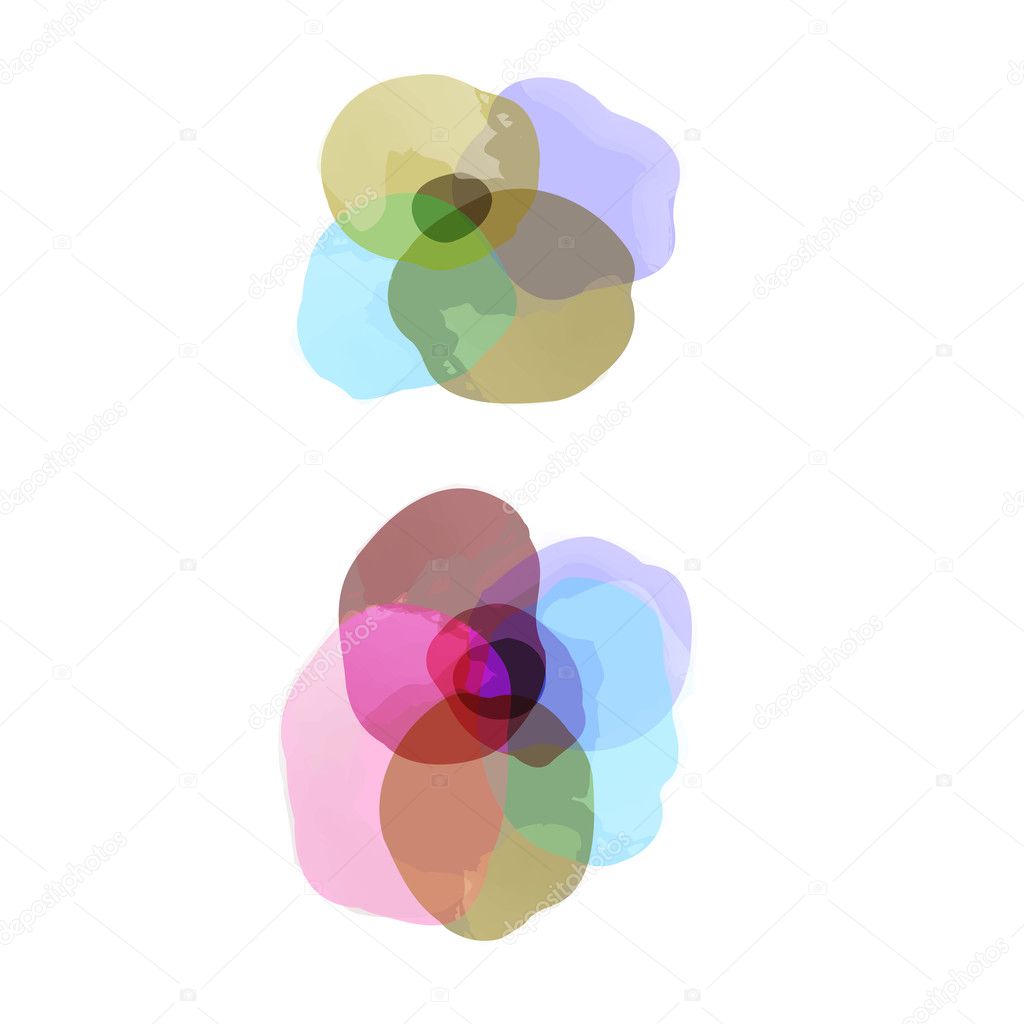 Abstraction multicolored spots