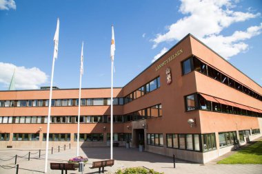 İlçe Yönetim Kurulu 'nun Linkping, Ostergotland, İsveç' teki binası..