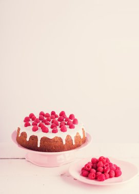 Raspberry pie and raspberry.