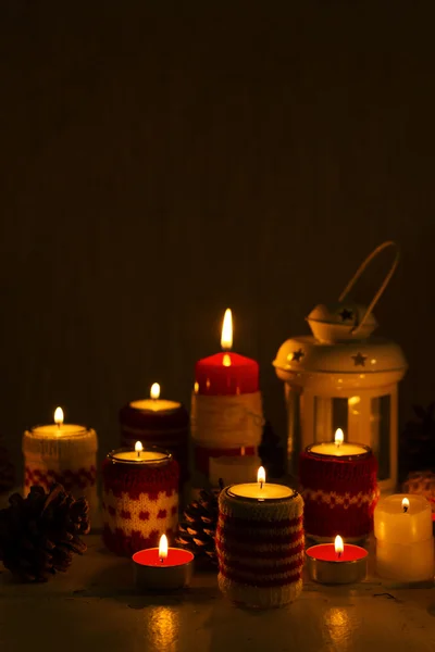 Noel el yapımı. Noel mumlar, Mumluk örgü