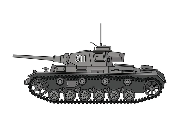 二次世界大战德国坦克 — 图库矢量图片