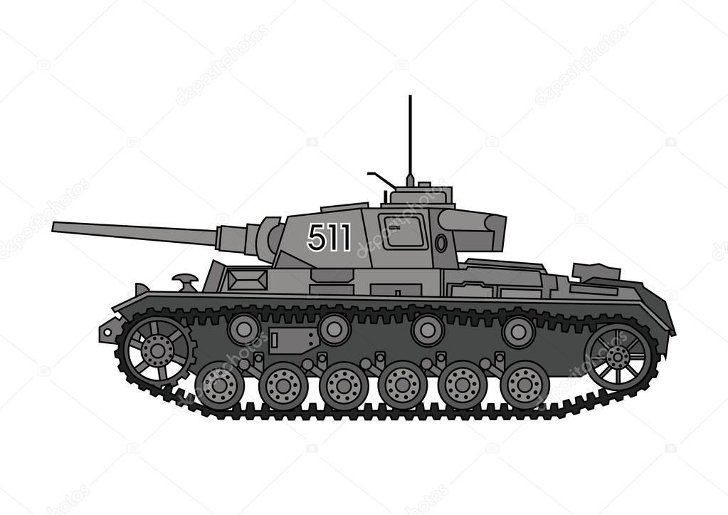World War Two German tank — Stock Vector © JackFrost79 69619953