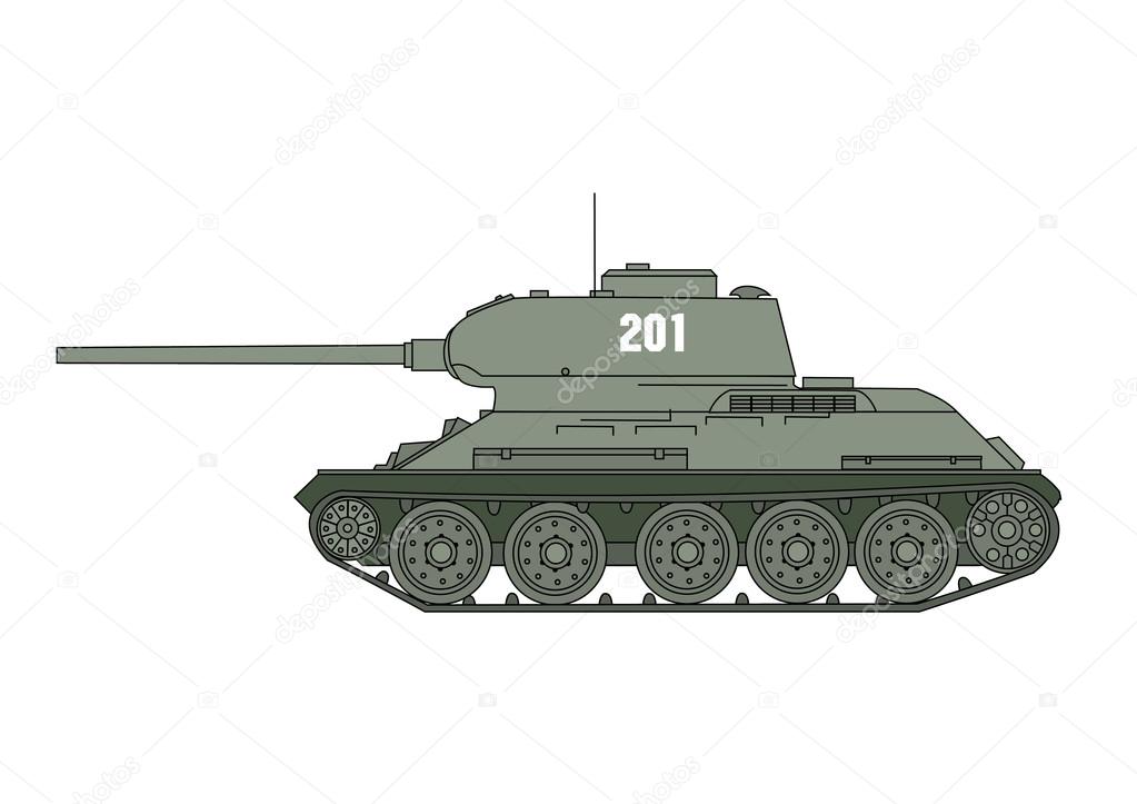 World War Two Soviet T34 tank