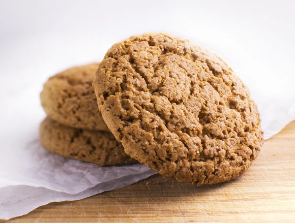Healthy oat round cookies